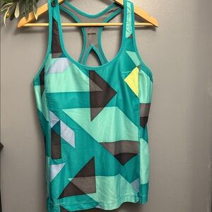 Nike Teal Mint Geometric Racerback Tank
